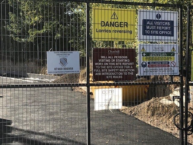 Construction site security guarding in Cambridgeshire