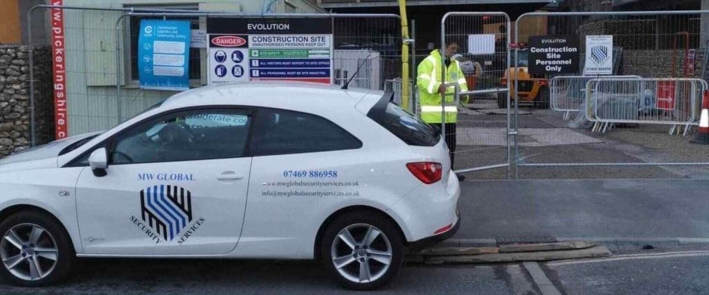 Construction site security guard support for Suffolk sites