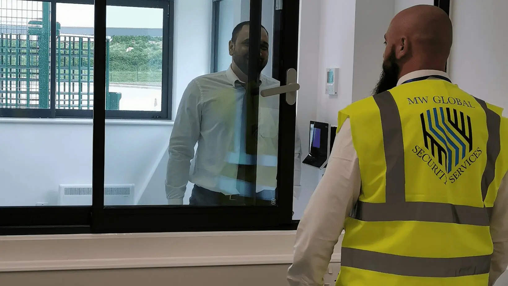 Security officer completing patrol and incident reporting for an Ipswich site