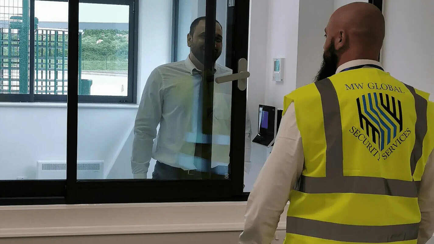 Security guarding at a commercial site in Peterborough MW Global Security.