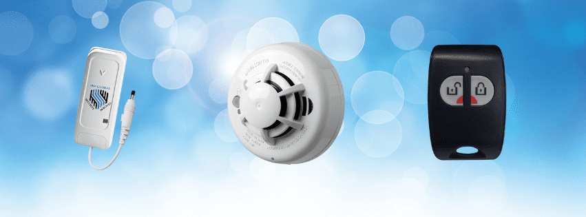 Visonic PowerG smoke heat carbon monoxide flood and panic devices