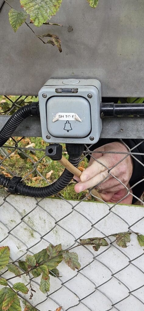 Gate release control assessed during physical security penetration testing