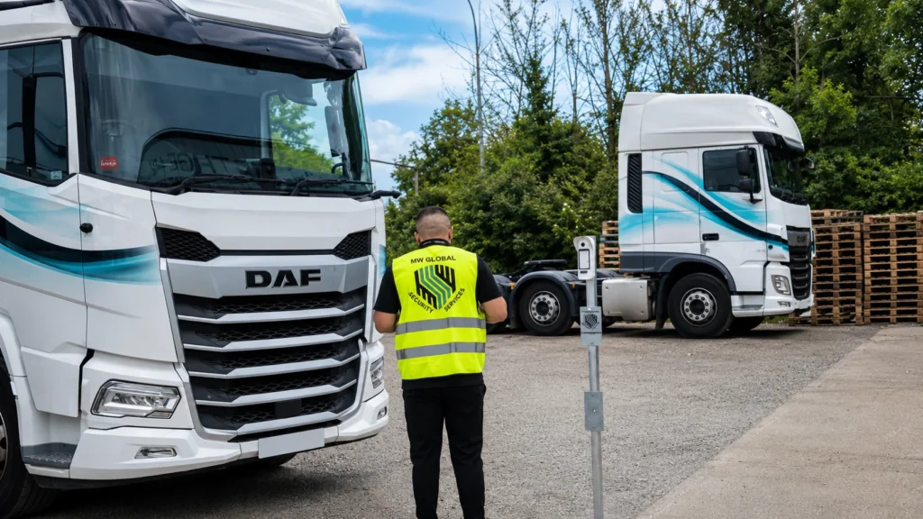 Security officer deployed to support a commercial site in Norwich