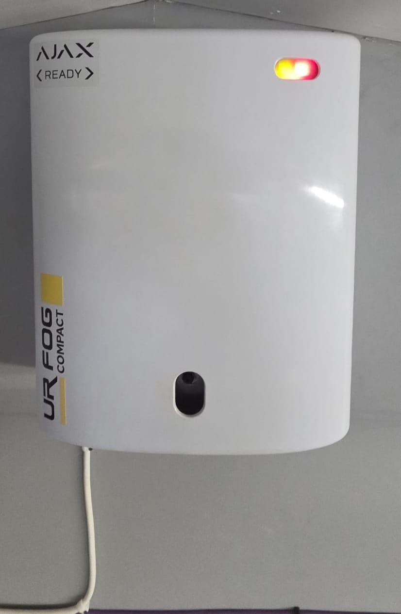 Commercial security fogging system installed as an additional intruder protection measure