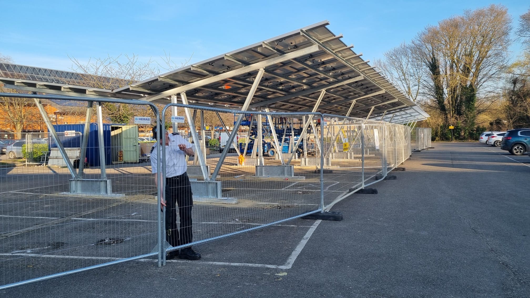 Construction site protected by MW Global Security Services