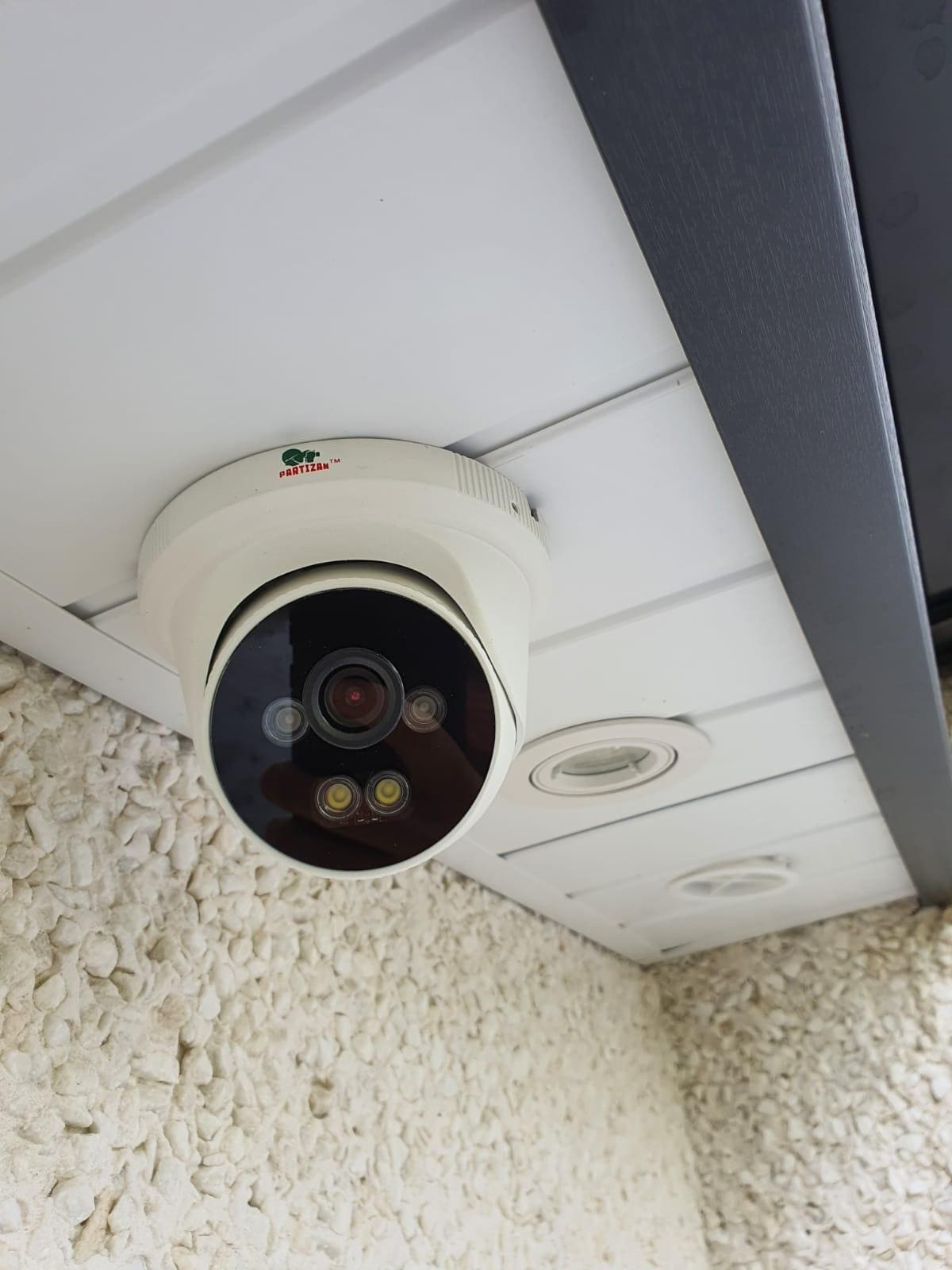 External home CCTV camera installed on a property in Woodbridge