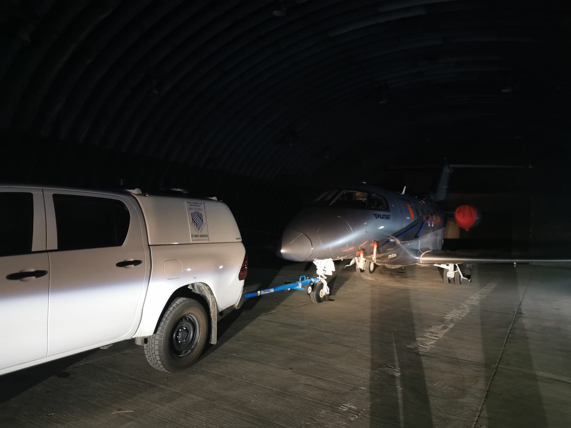 Night aircraft security at a Suffolk aviation site