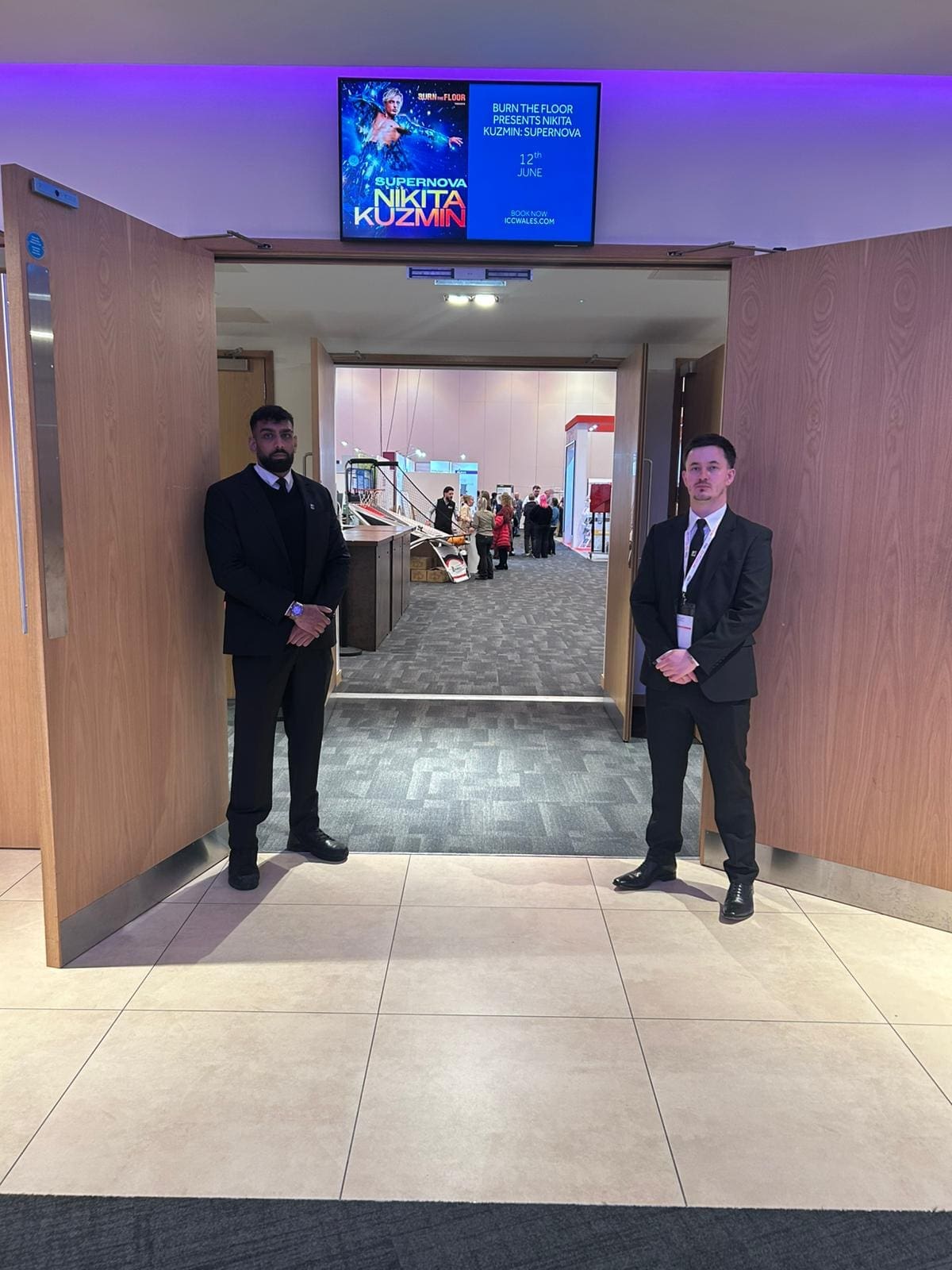 Leicester security services, Security guards providing access control to a corporate event