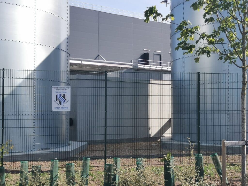 Industrial energy and utilities site with secured perimeter protection in East Anglia
